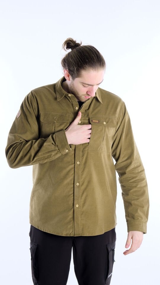 Utopeak Apolyont Kadife Erkek Gömlek Oil