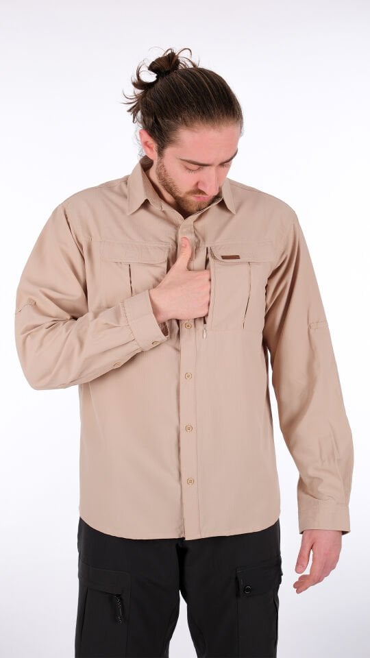 Utopeak Smart Outdoor Unisex Gömlek - Bej