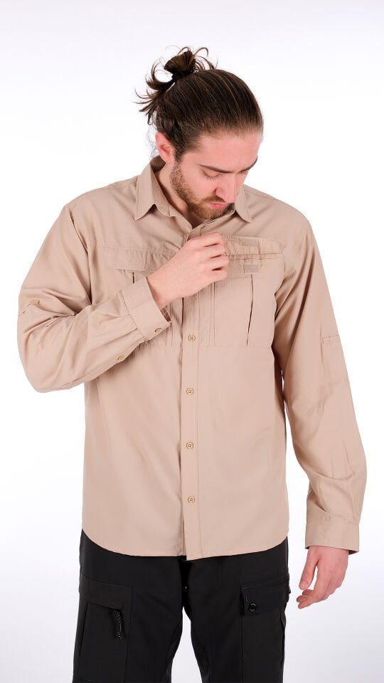 Utopeak Smart Outdoor Unisex Gömlek - Bej