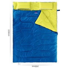 NatureHike Çift Kişilik Uyku Tulumu - Mavi