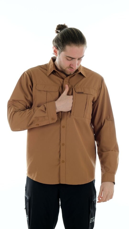 Utopeak Smart Outdoor Unisex Gömlek - Camel