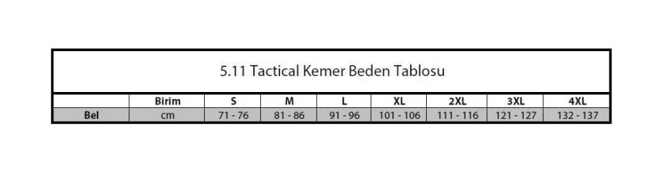 5.11 TDU 1 3/4 BELT PANTOLON KEMER