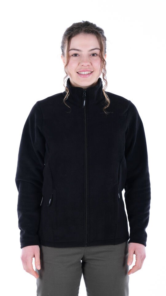 Utopeak K2 Tam Fermuar Kadın Polar Siyah