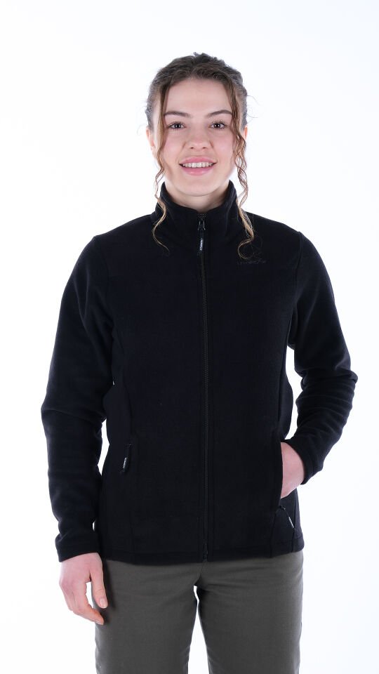 Utopeak K2 Tam Fermuar Kadın Polar Siyah