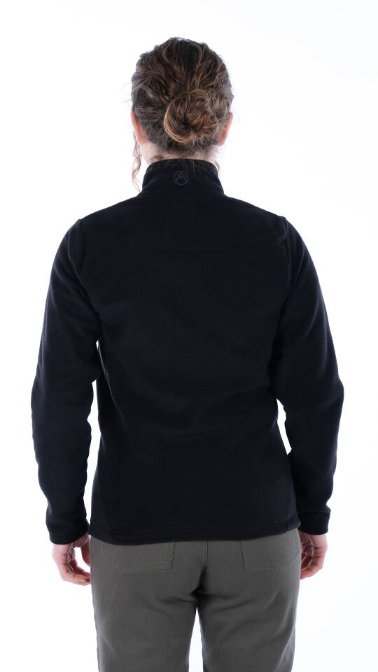 Utopeak K2 Tam Fermuar Kadın Polar Siyah