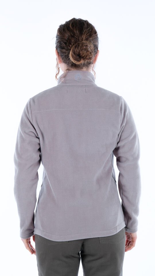 Utopeak K2 Tam Fermuar Kadın Polar Gri