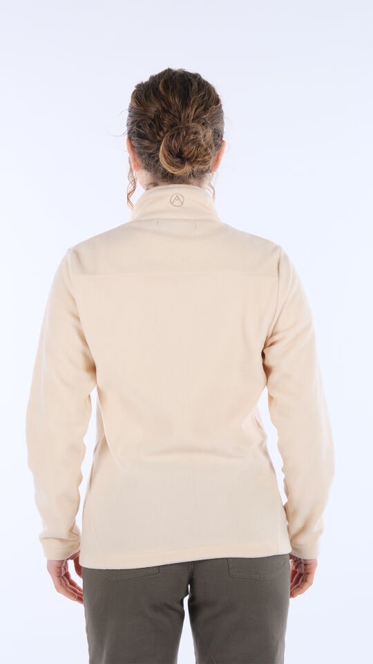 Utopeak K2 Tam Fermuar Kadın Polar Krem