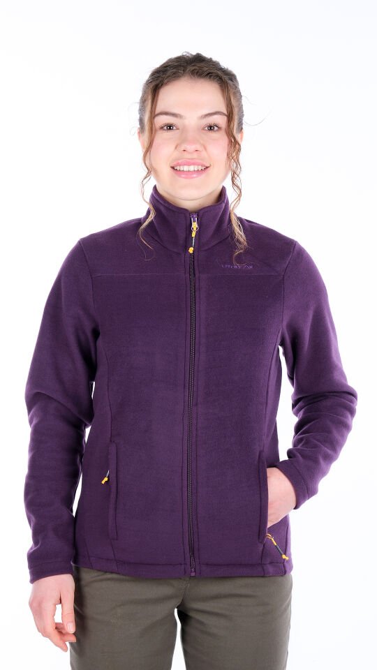 Utopeak K2 Tam Fermuar Kadın Polar Mor