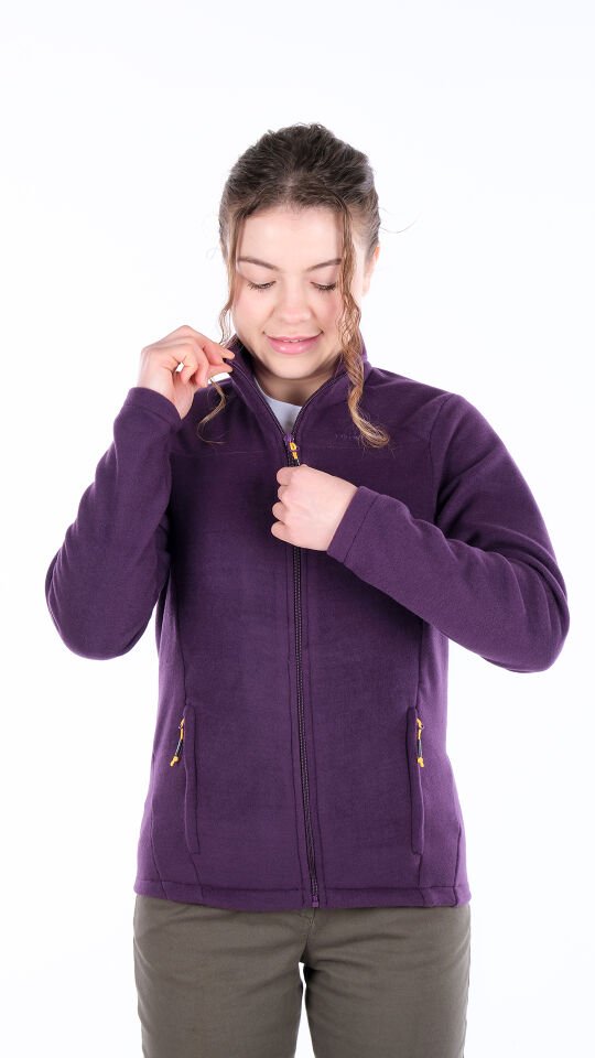 Utopeak K2 Tam Fermuar Kadın Polar Mor