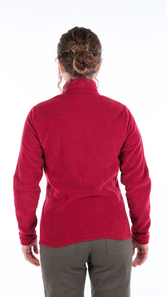 Utopeak K2 Tam Fermuar Kadın Polar Bordo