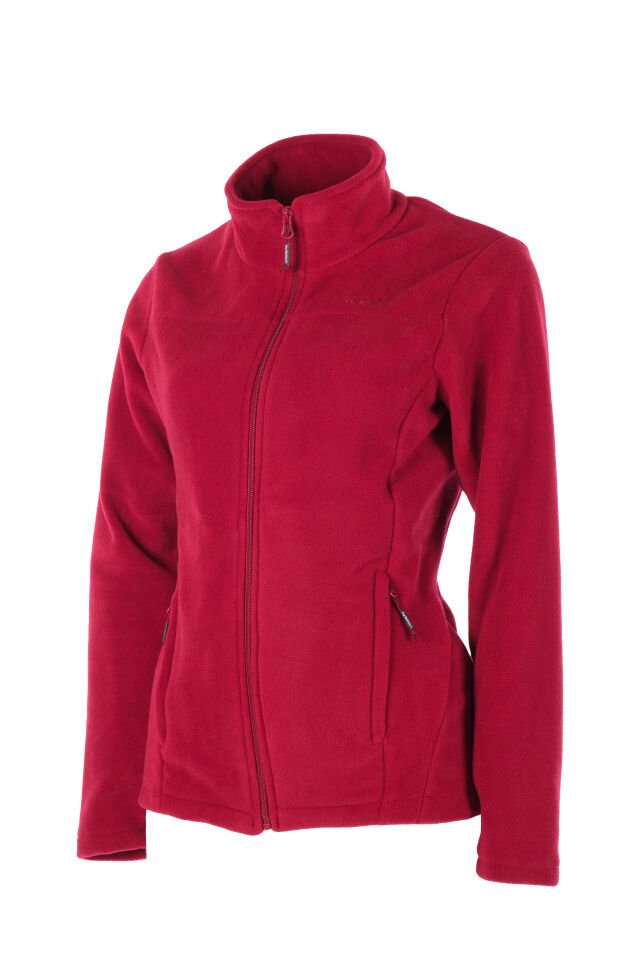 Utopeak K2 Tam Fermuar Kadın Polar Bordo