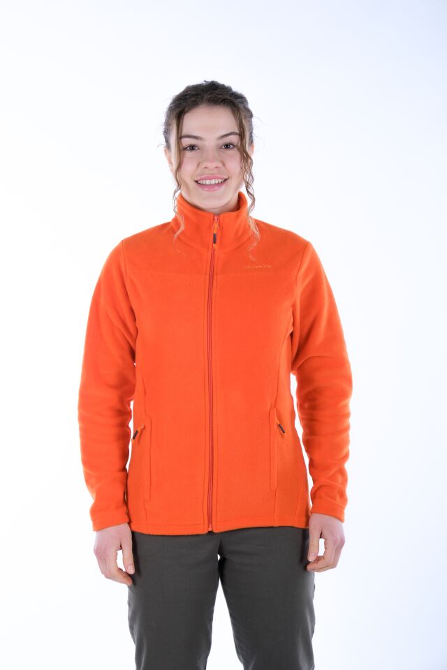 Utopeak K2 Tam Fermuar Kadın Polar Turuncu