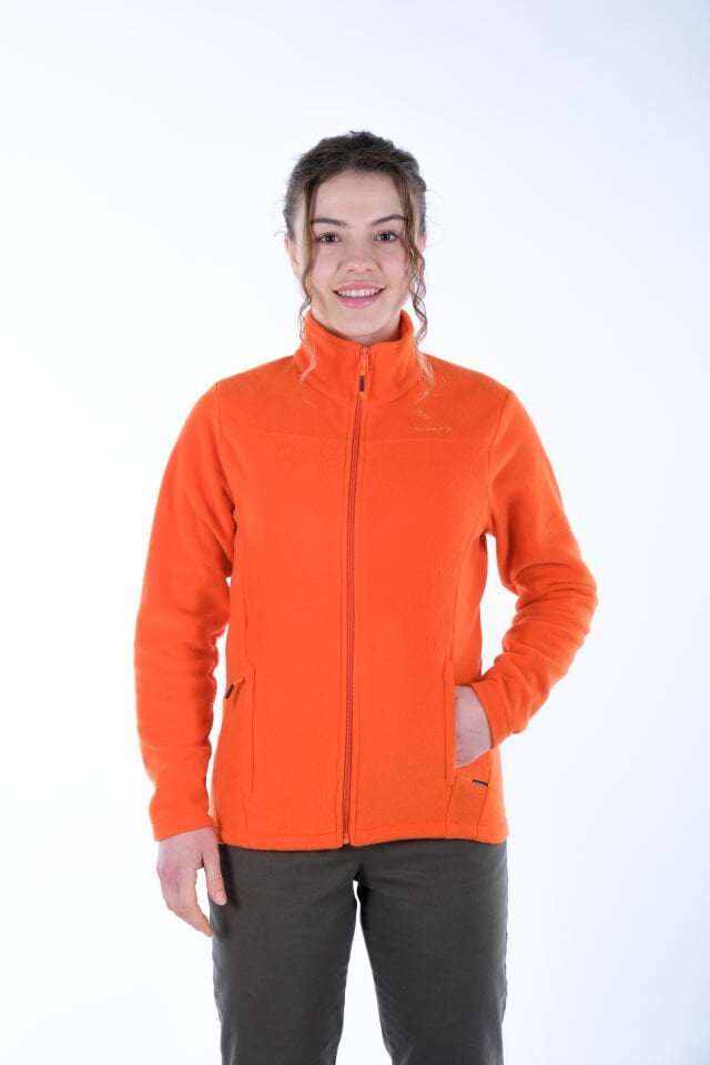 Utopeak K2 Tam Fermuar Kadın Polar Turuncu