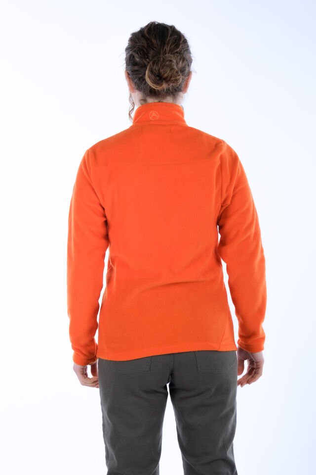 Utopeak K2 Tam Fermuar Kadın Polar Turuncu