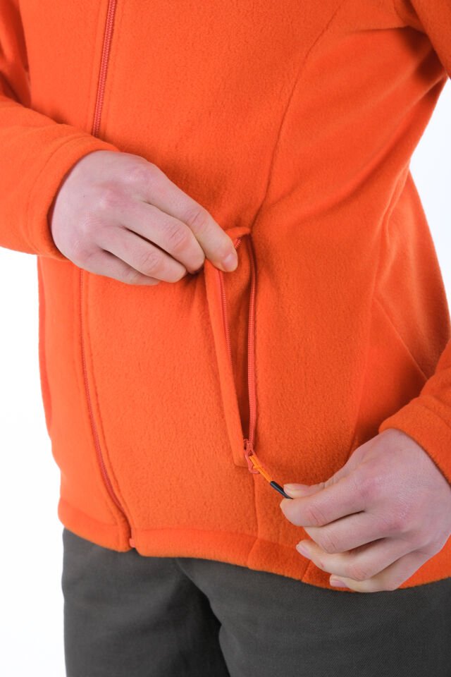 Utopeak K2 Tam Fermuar Kadın Polar Turuncu