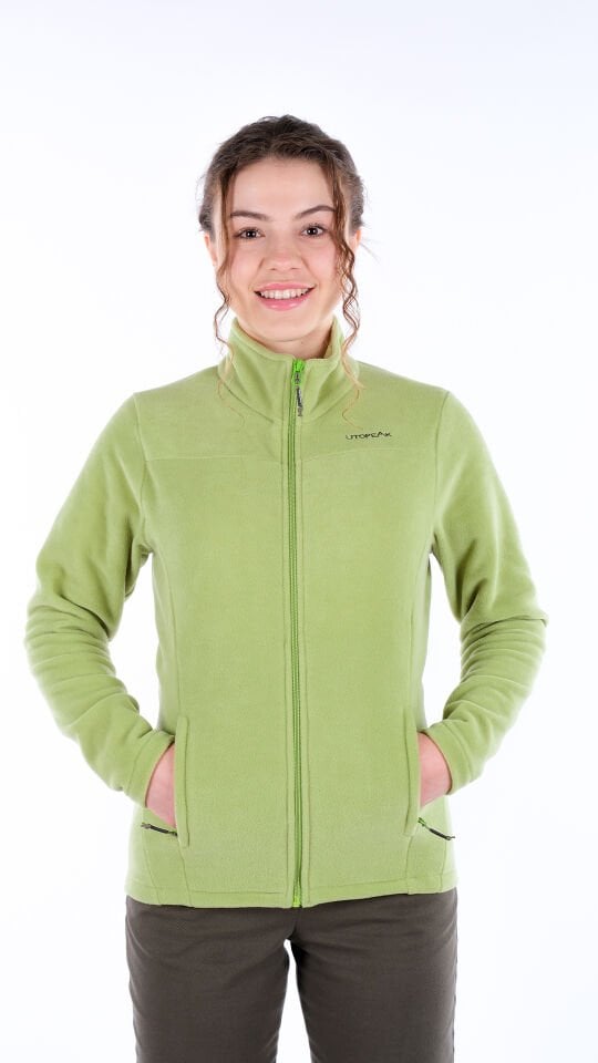 Utopeak K2 Tam Fermuar Kadın Polar F. Yeşil