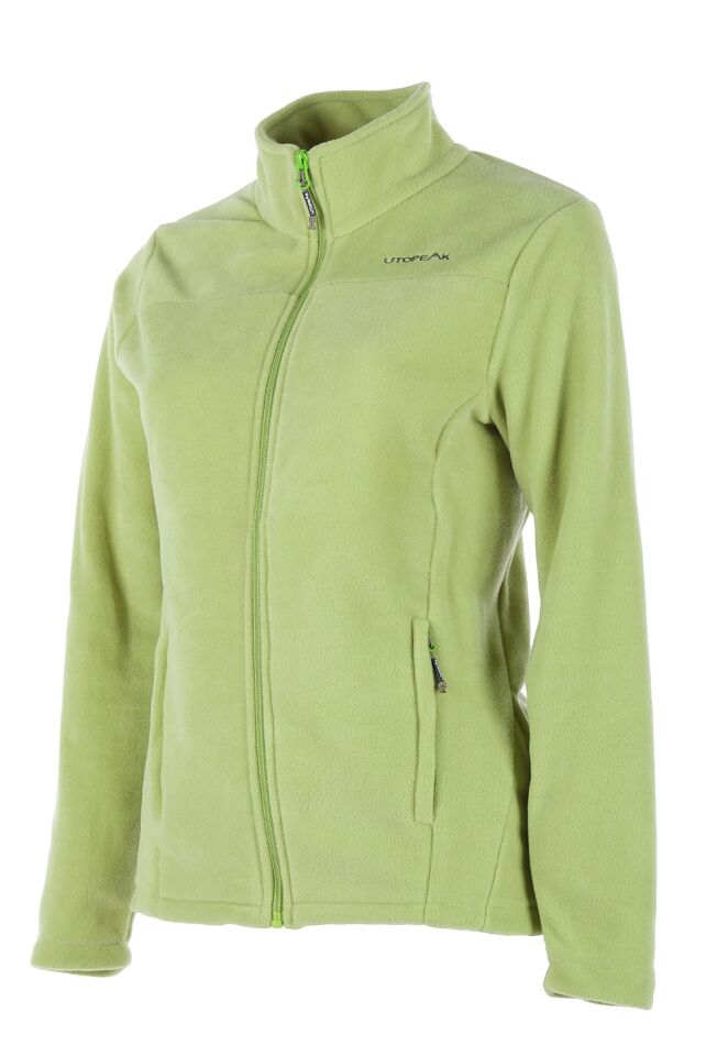 Utopeak K2 Tam Fermuar Kadın Polar F. Yeşil