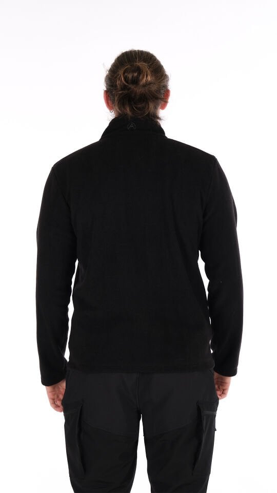 Utopeak K2 Tam Fermuar Erkek Polar Siyah