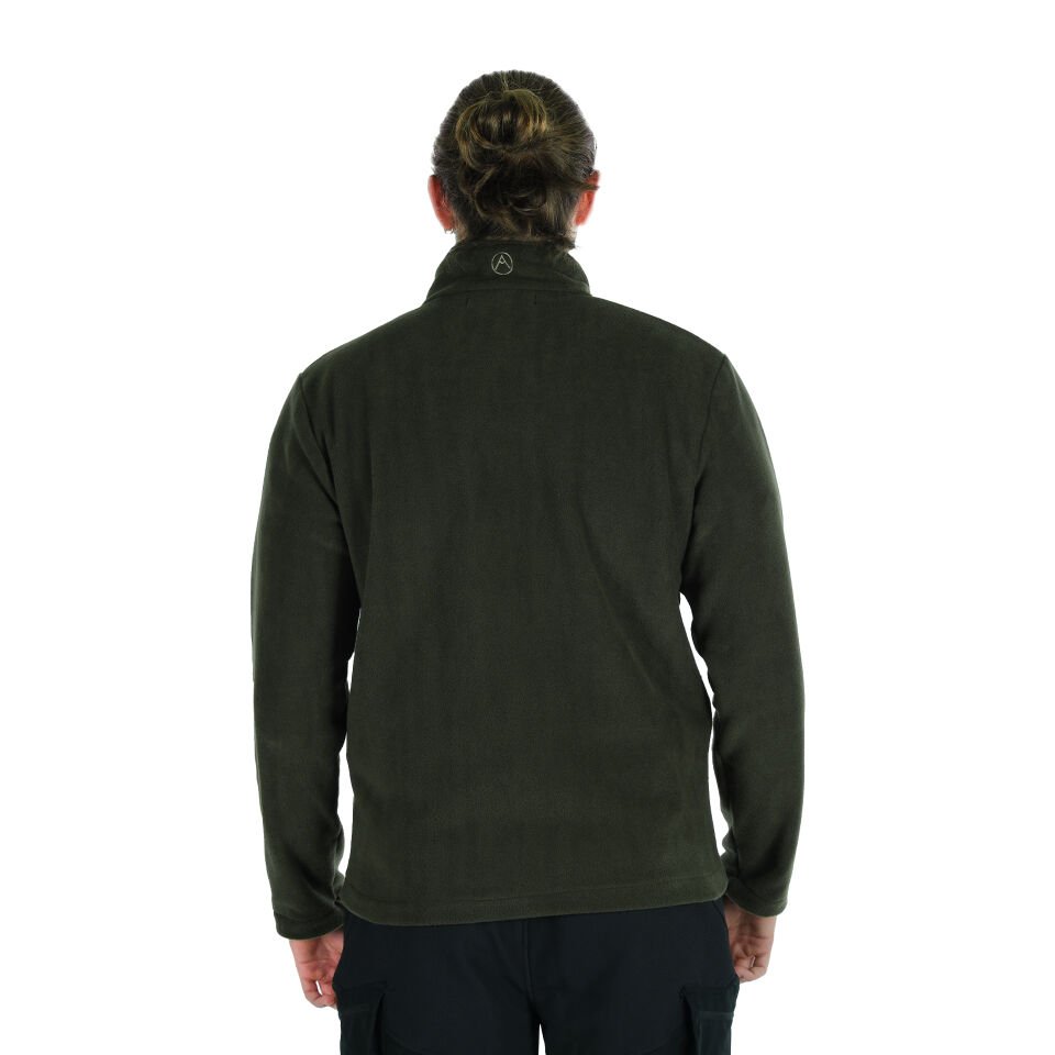 Utopeak K2 Tam Fermuar Erkek Polar Haki