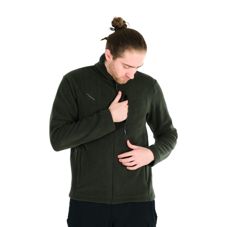 Utopeak K2 Tam Fermuar Erkek Polar Haki