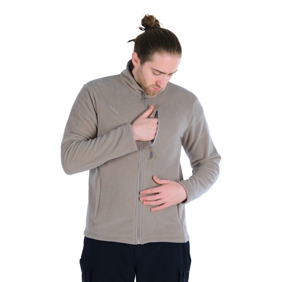 Utopeak K2 Tam Fermuar Erkek Polar Taş