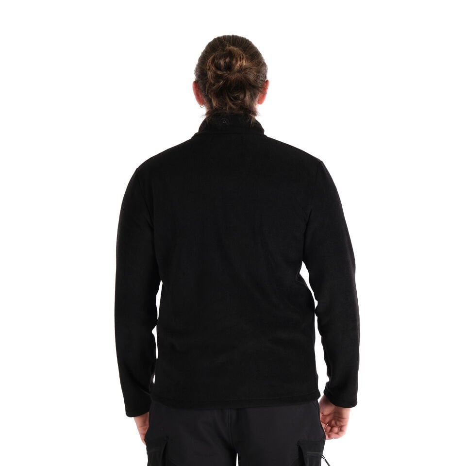 Utopeak K2 Tam Fermuar Erkek Polar Siyah-Antrasit