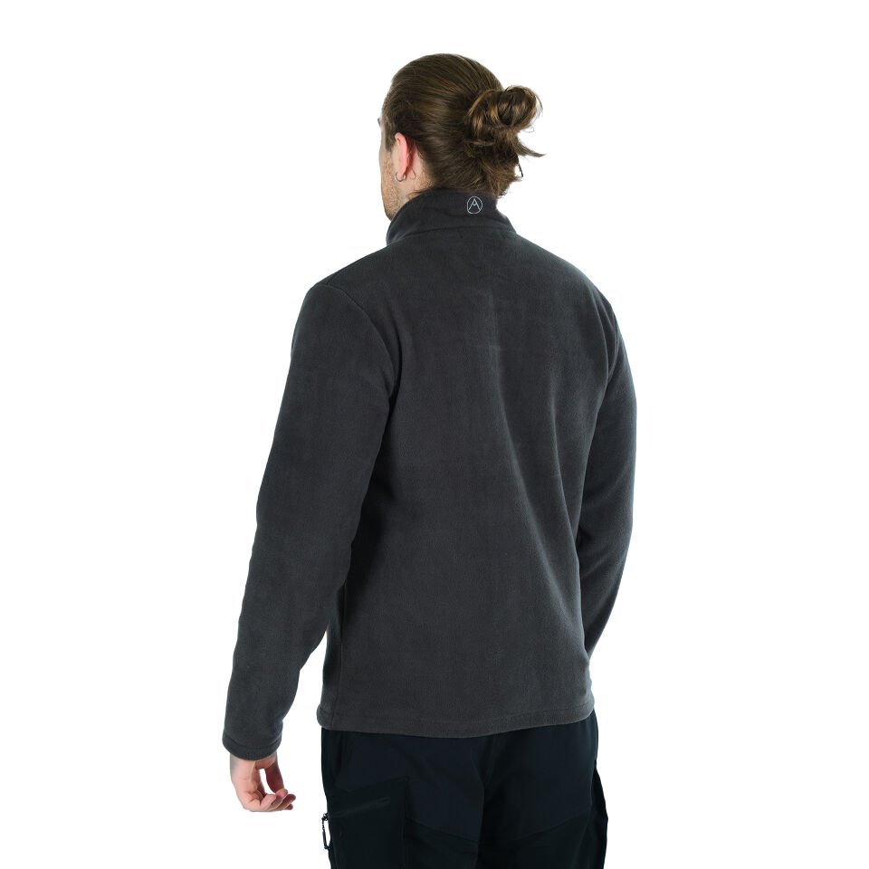 Utopeak K2 Tam Fermuar Erkek Polar Antrasit-Turunc