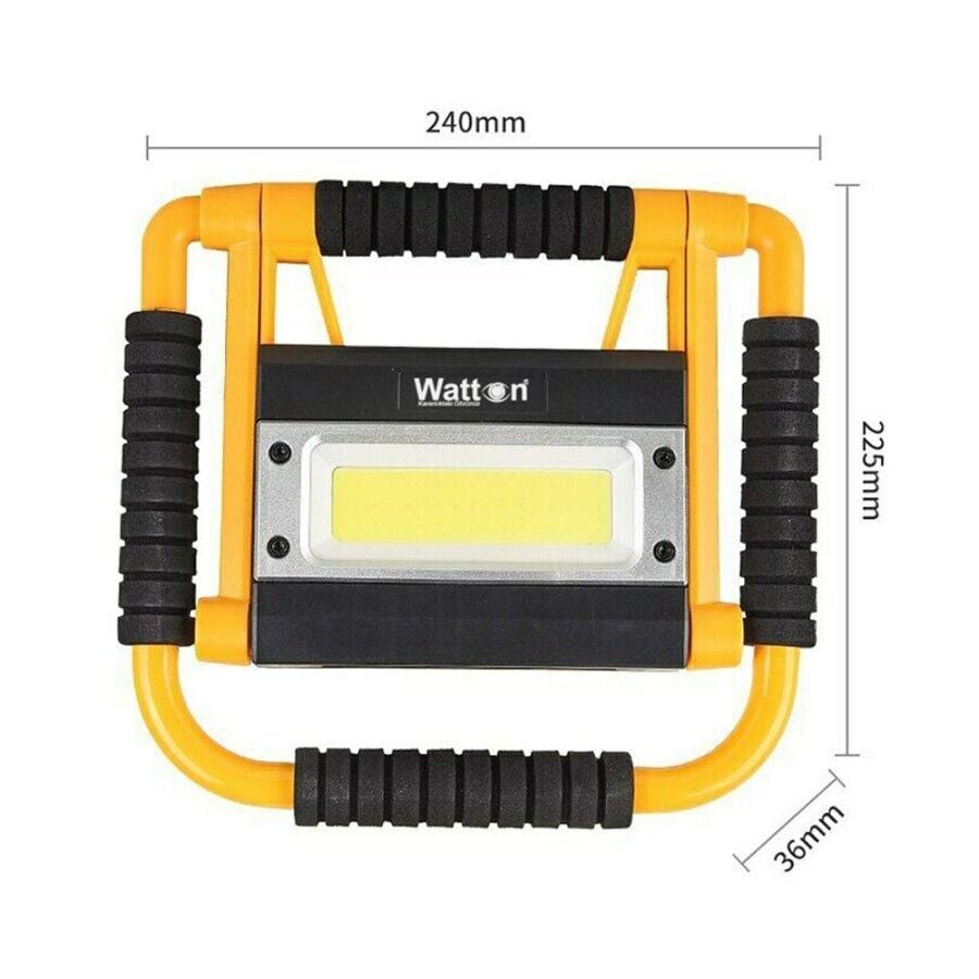 Watton Şarjlı 20 W Led Işık Projektör