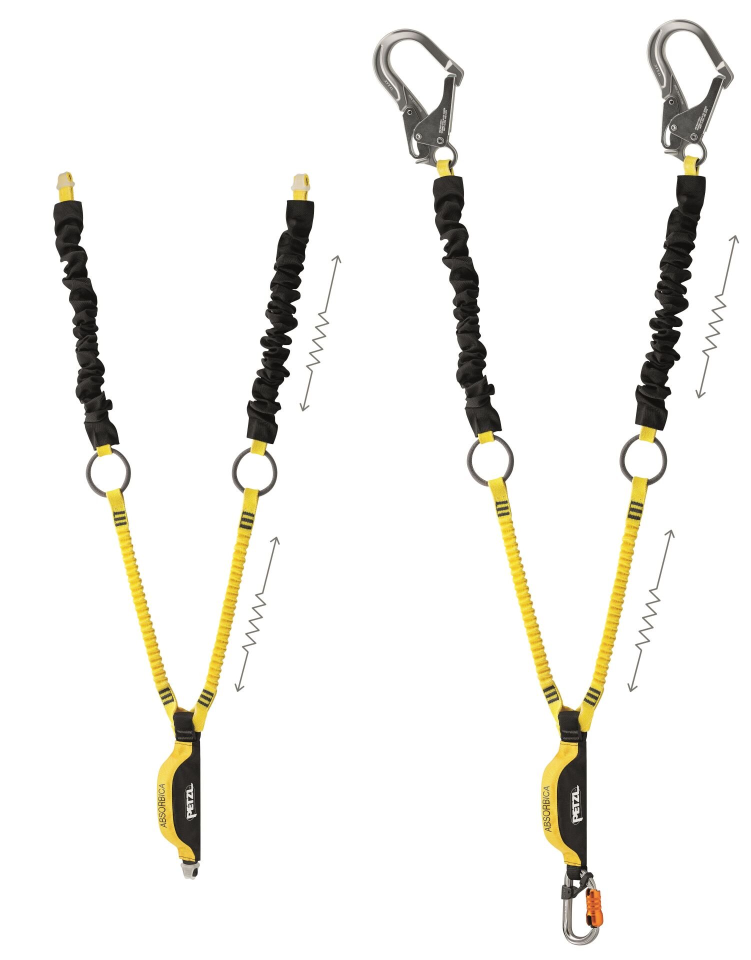 PETZL ABSORBICA-Y TIE BACK Lanyard