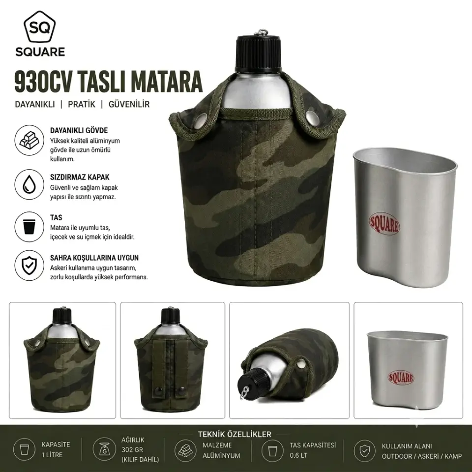 SQUARE 930CV TASLI MATARA(KAMUFLAJ KILIFLI)