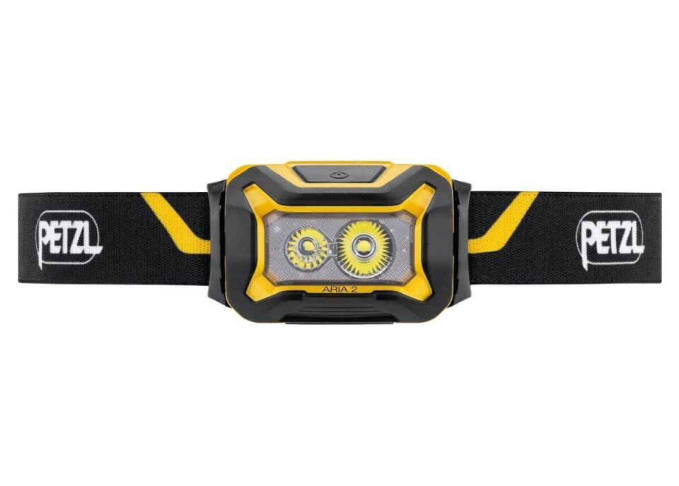 Petzl Aria 2 Kafa Feneri (450 lümen) (Siyah/Sarı)