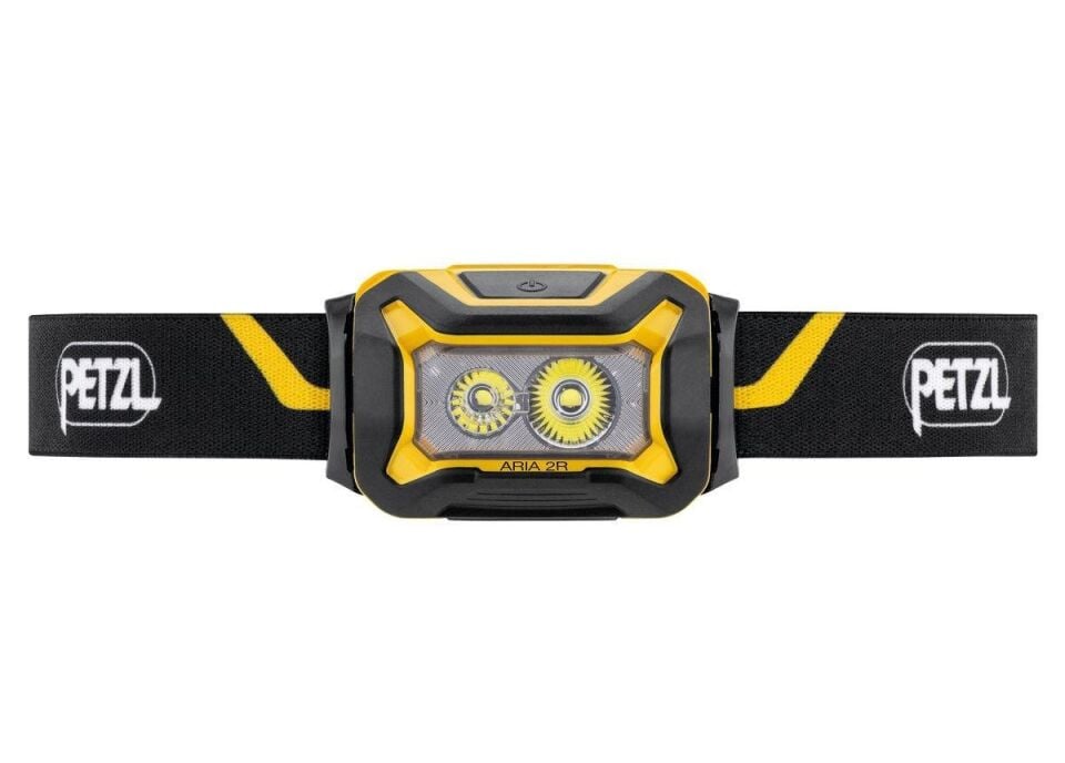 Petzl Aria 2R Kafa Feneri (600 lümen) (Siyah/Sarı)