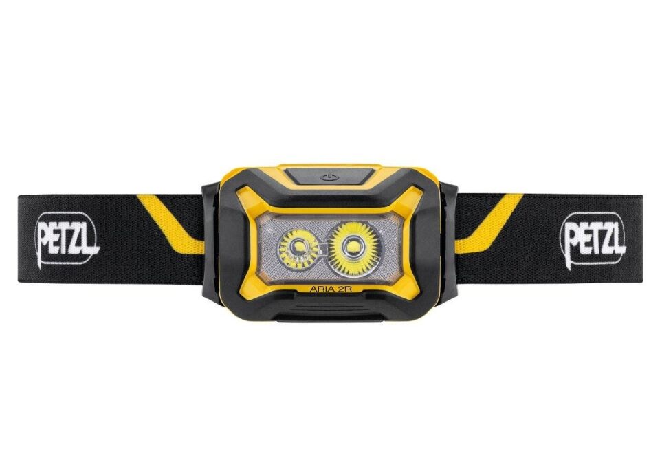 Petzl Aria 2R Kafa Feneri (600 lümen) (Siyah/Sarı)