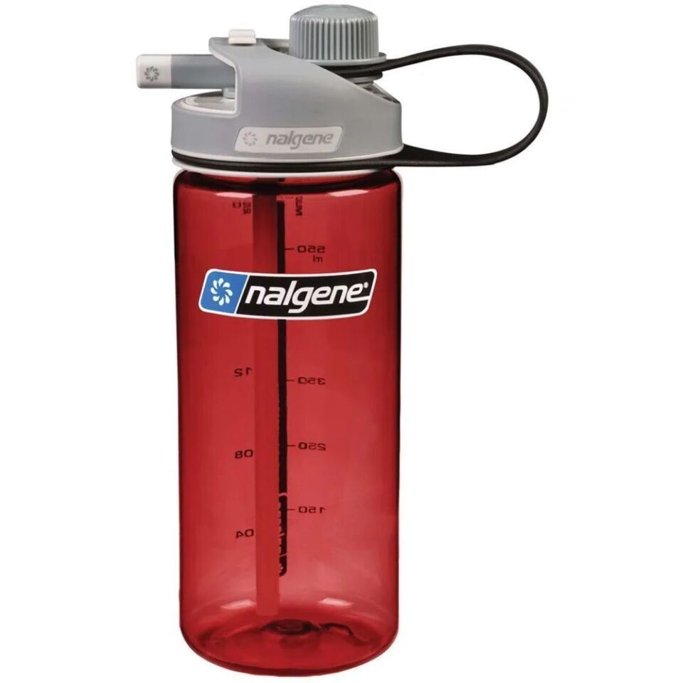 Nalgene MultiDrink, Red w/ Gray Cap, Sustain